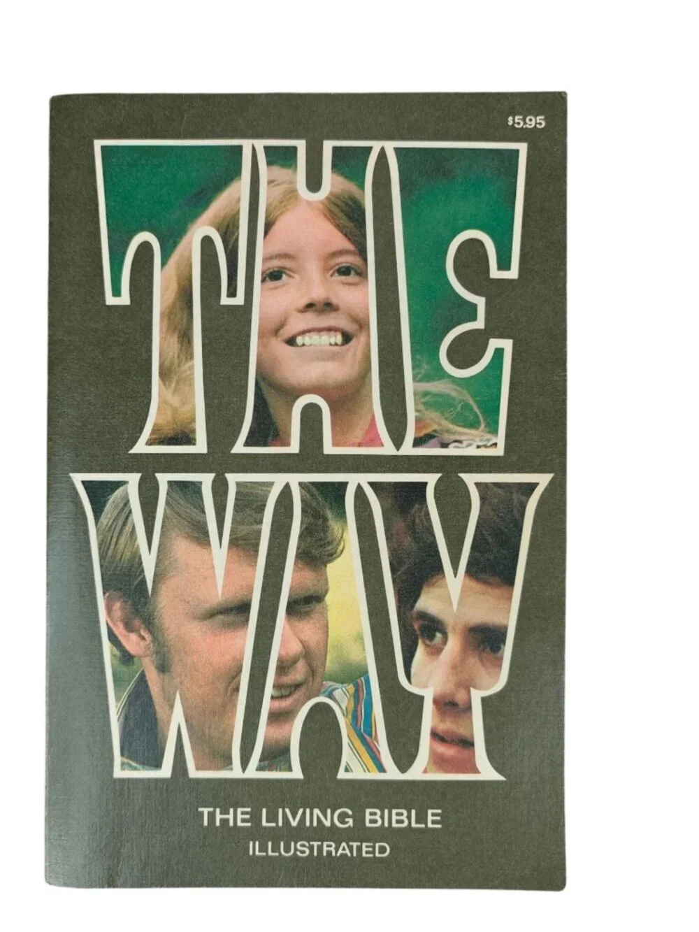 The Way The Living Bible Paperback 1976 Seventeenth Printing Illustrated
